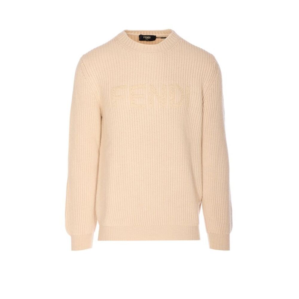 Fendi Men Maxi Lettering Fendi Logo Sweater
